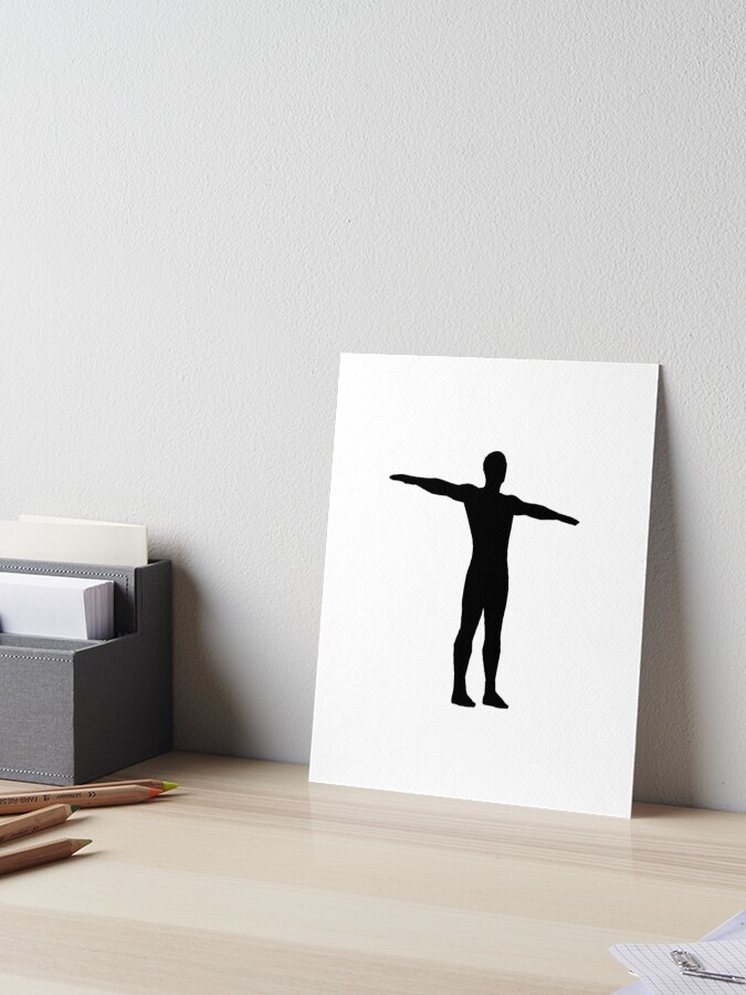 T Pose Shirt Sticker for Sale by Andrew Burant