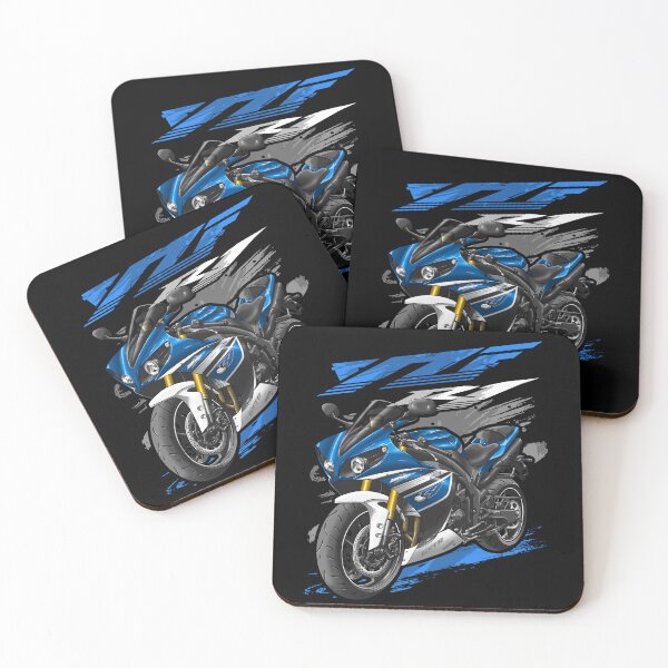 Artikelvorschau, Yamaha YZF-R1 2013 (Team Yamaha Blau & Weiß) für Motorradfahrer entworfen und verkauft von MotoApparelHub.