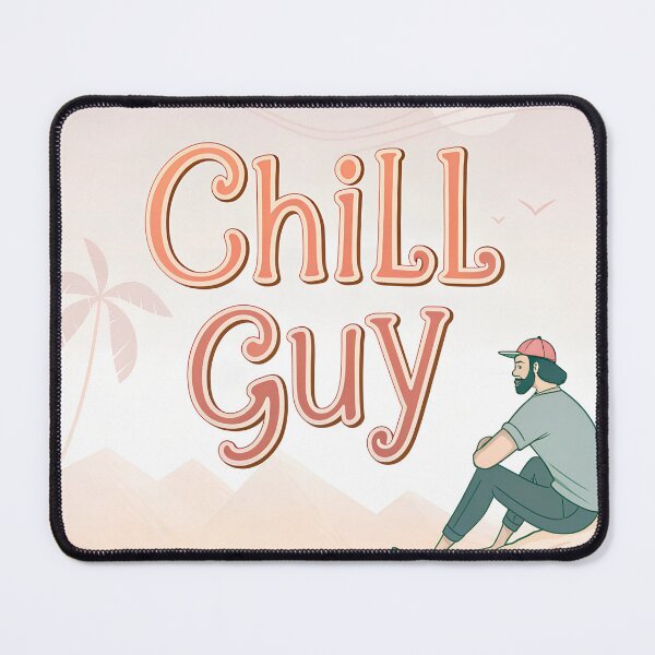 Item preview, Chill guy with palms designed and sold by AhArtMe.