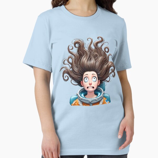 Item preview, Funny Bad Hair Day Woman Astronaut in Space designed and sold by Scotch Macaskill.