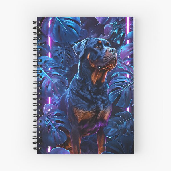 Item preview, Rottweiler Vibrant Monstera designed and sold by MountAshDesigns.