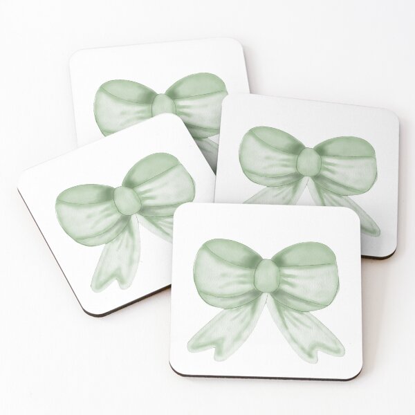 Item preview, Green Watercolour Bow designed and sold by CaitysCorner.