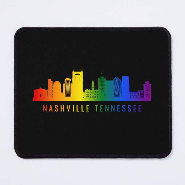 Item preview, Nashville Tennessee Skyline Graphic, Classic pride flag graphic, City Skyline Graphic, Cityscape, Rainbow Silhouette, City art, Landmarks, Architecture, city, cities, designed and sold by PrideBeProud.