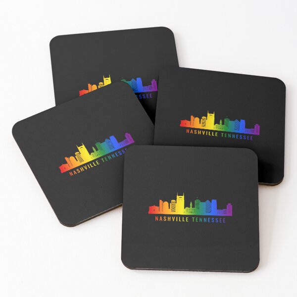 Item preview, Nashville Tennessee Skyline Graphic, Classic pride flag graphic, City Skyline Graphic, Cityscape, Rainbow Silhouette, City art, Landmarks, Architecture, city, cities, designed and sold by PrideBeProud.