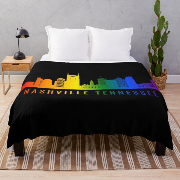 Item preview, Nashville Tennessee Skyline Graphic, Classic pride flag graphic, City Skyline Graphic, Cityscape, Rainbow Silhouette, City art, Landmarks, Architecture, city, cities, designed and sold by PrideBeProud.