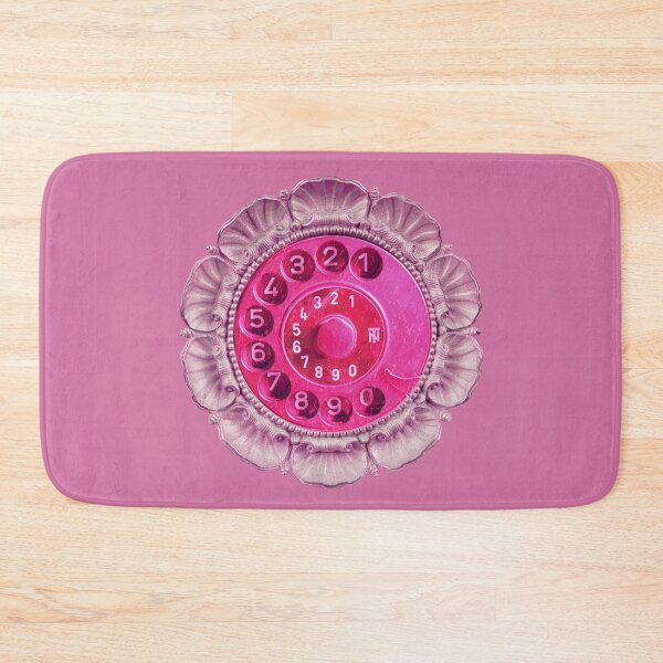Item preview, Oddcore phone dial, pink vintage rotary telephone designed and sold by suekieper.