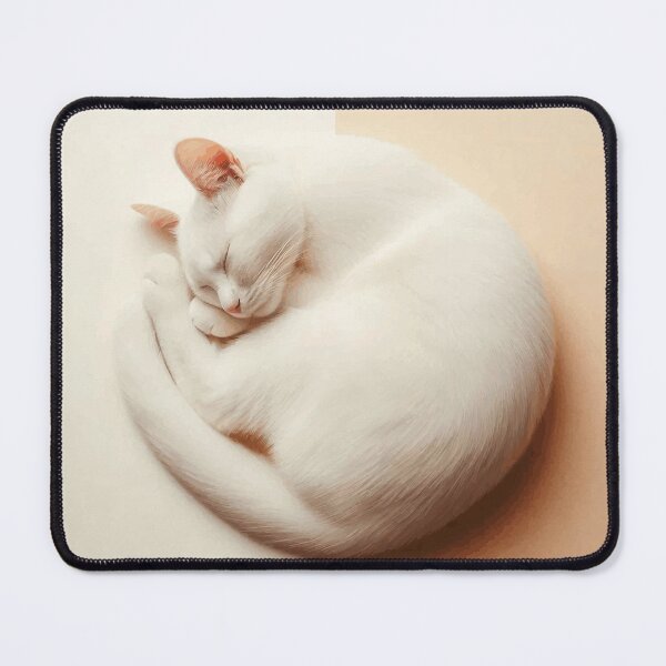 Item preview, White Cat Sleeping Peacefully designed and sold by IZiets.