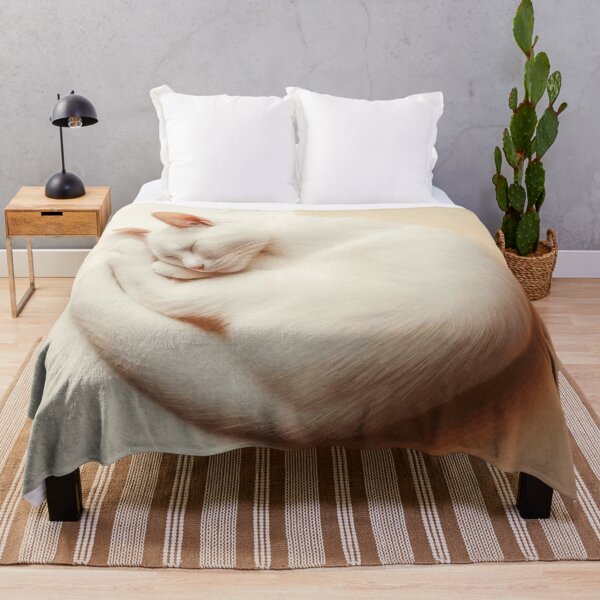 Item preview, White Cat Sleeping Peacefully designed and sold by IZiets.
