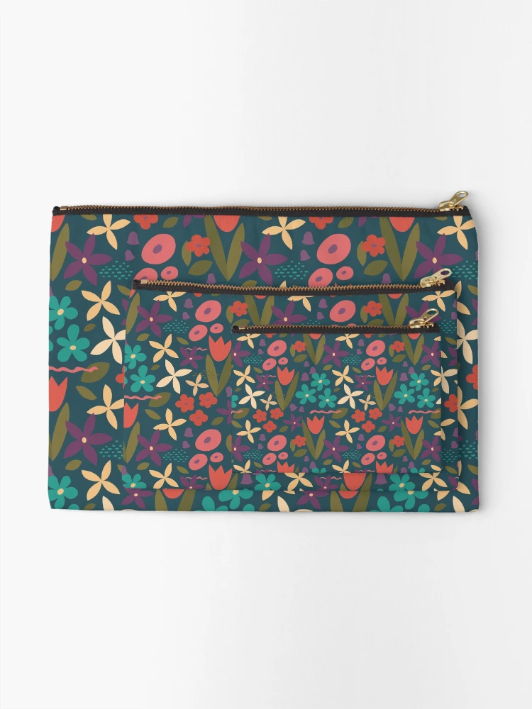 Thumbnail 2 of 4, Zipper Pouch, Call it spring! (Spring Pattern 3) designed and sold by Melanie Penndorf.