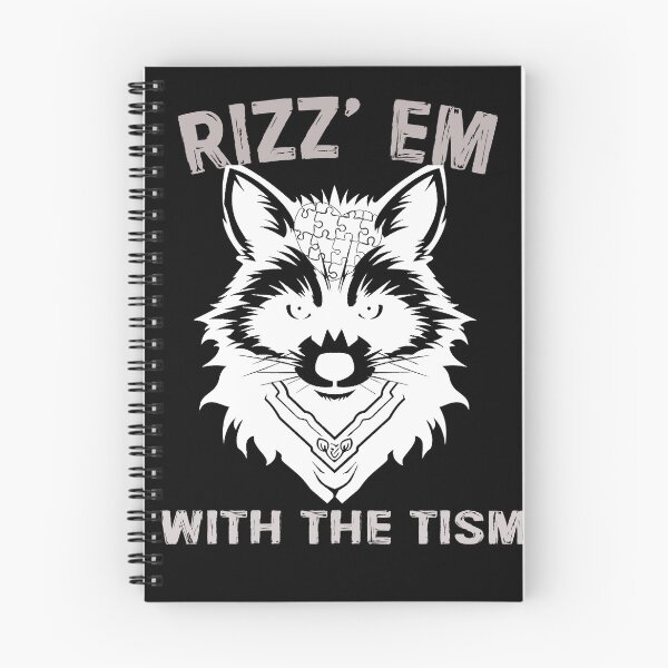 Item preview,  Rizz em with the tism Meme Apparel BLACK T-shirt designed and sold by F.Rouni.