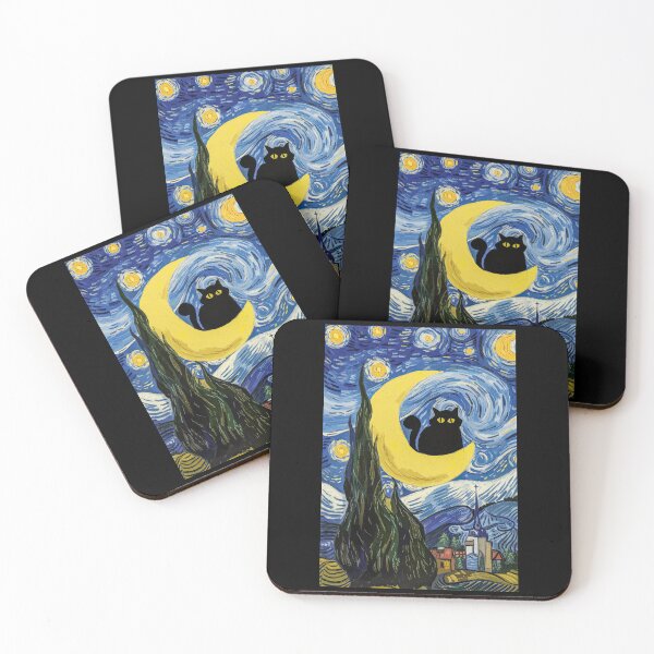 Item preview, Starry Night Cat designed and sold by Angry Swan Designs.