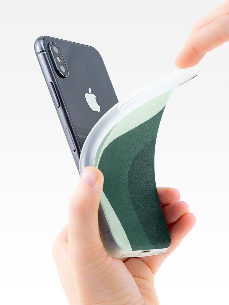 Thumbnail 4 of 5, iPhone Case, Earthy Layered Abstract Design designed and sold by Patternfluent.