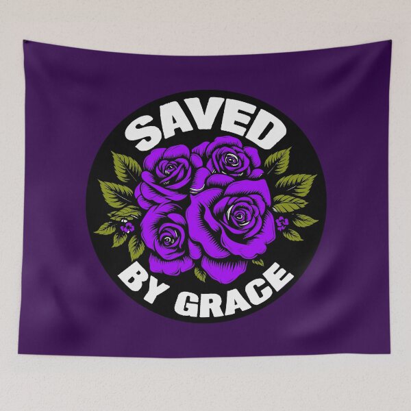 Item preview, Saved By Grace By God With Roses designed and sold by plushism.