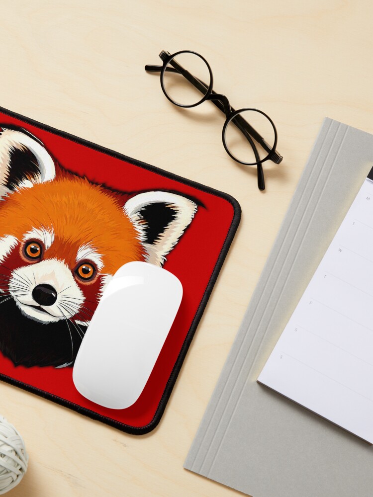 Thumbnail 3 von 5, Mauspad, Red Panda designt und verkauft von chillyoo-shop.