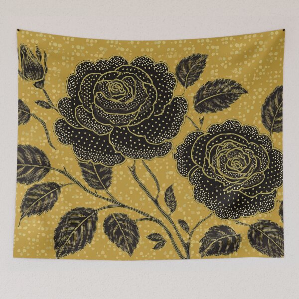 Item preview, Black, Yellow Roses designed and sold by sonjas.