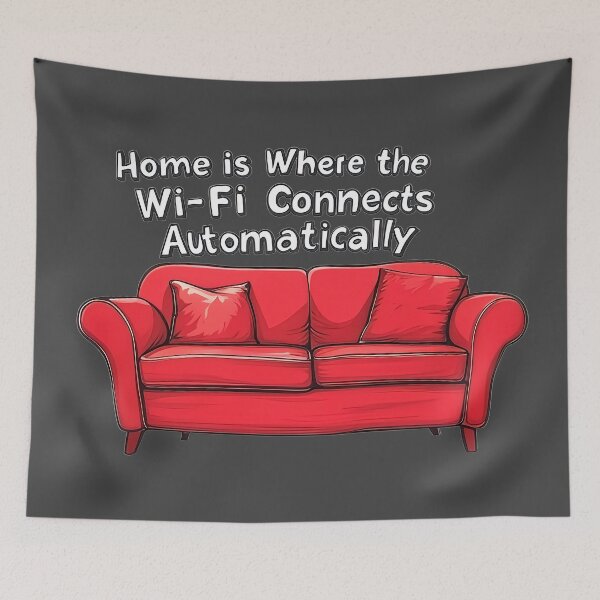 Item preview, Home = Wi-Fi Connects Automatically designed and sold by TSQ.
