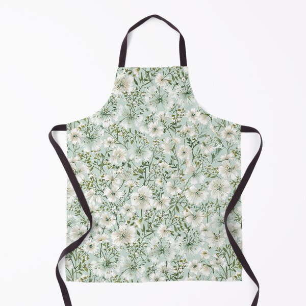Item preview, White flowers pattern designed and sold by CoolPixels.