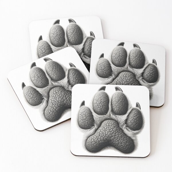 Item preview, Realistic dog paw designed and sold by Graphinator.