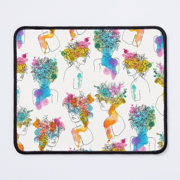 Item preview, Women have Beautiful Minds - Floral Watercolour designed and sold by Inky Paige.
