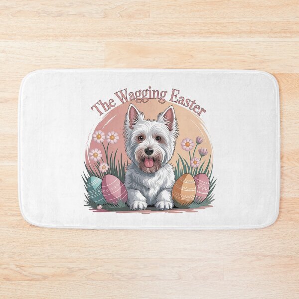 Item preview, Easter Westie - The Wagging Easter designed and sold by GRABAPSHOP.
