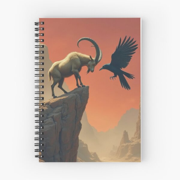 Item preview, Goat v Raven designed and sold by HabitableMoons.