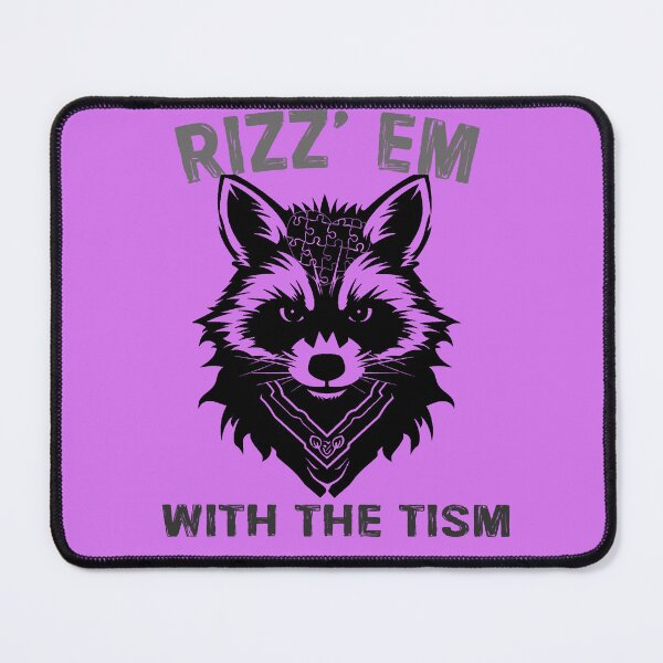 Item preview, Rizz em with the tism Meme'' BLACK'' Apparel T-shirt designed and sold by F.Rouni.