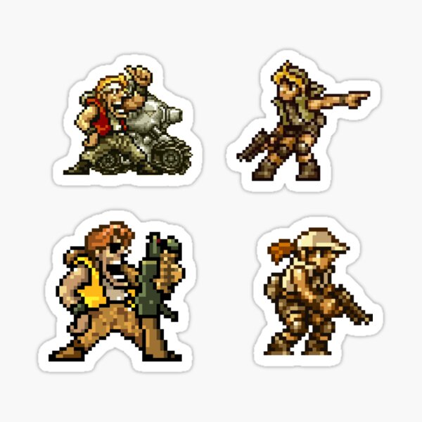 Vista previa del artículo con la obra «Pixel Art Metal Slug todos los personajes», diseñado y vendido por ArtPixelDesign.