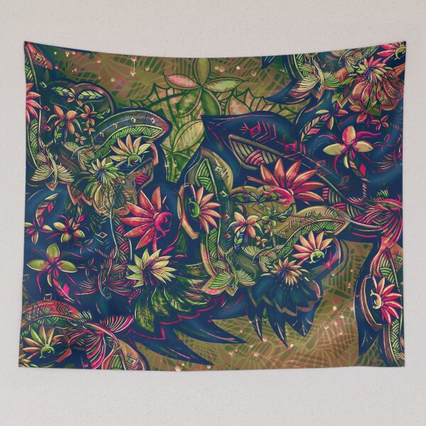 Item preview, Colorful Flying Fish Abastract 3613 designed and sold by sunnthreads.