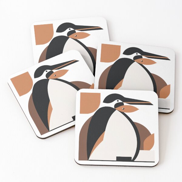 Item preview, Minimalist Geometric Penguin with Fish designed and sold by WeirdSketcher.