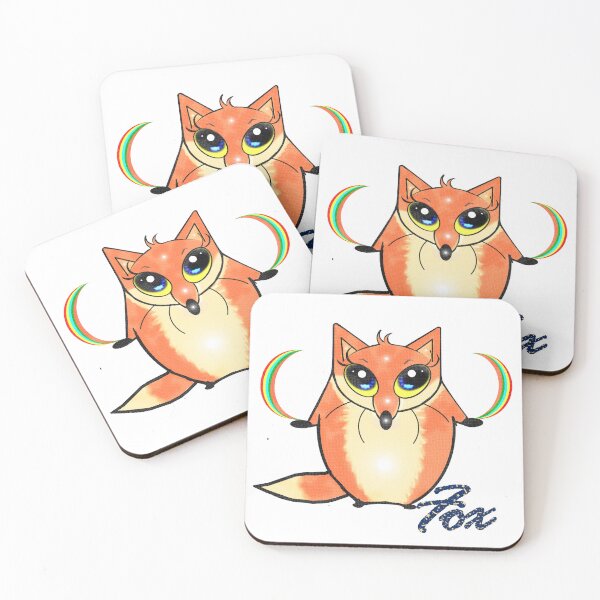 Item preview, Rainbow fox  designed and sold by Shirley cute art .