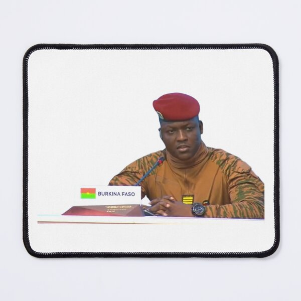 Item preview, Ibrahim Traore, President of Burkina Faso designed and sold by ArtistrySky.
