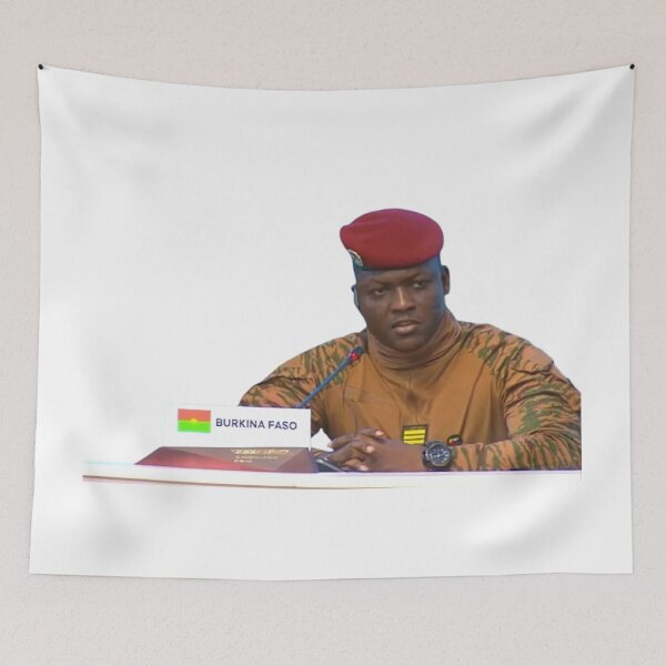 Item preview, Ibrahim Traore, President of Burkina Faso designed and sold by ArtistrySky.