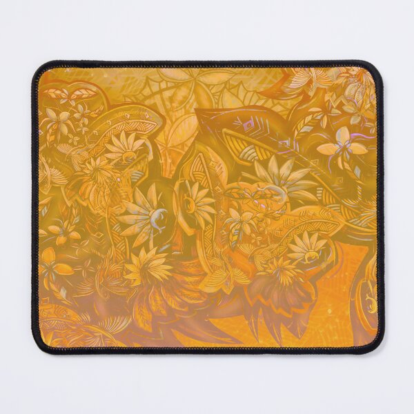 Item preview, Golden Yellow Flying Fish Abstact Art 3612 designed and sold by sunnthreads.