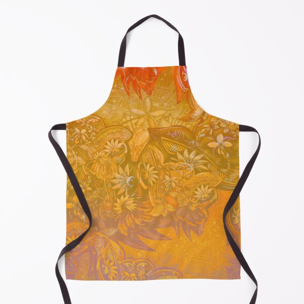 Item preview, Golden Yellow Flying Fish Abstact Art 3612 designed and sold by sunnthreads.