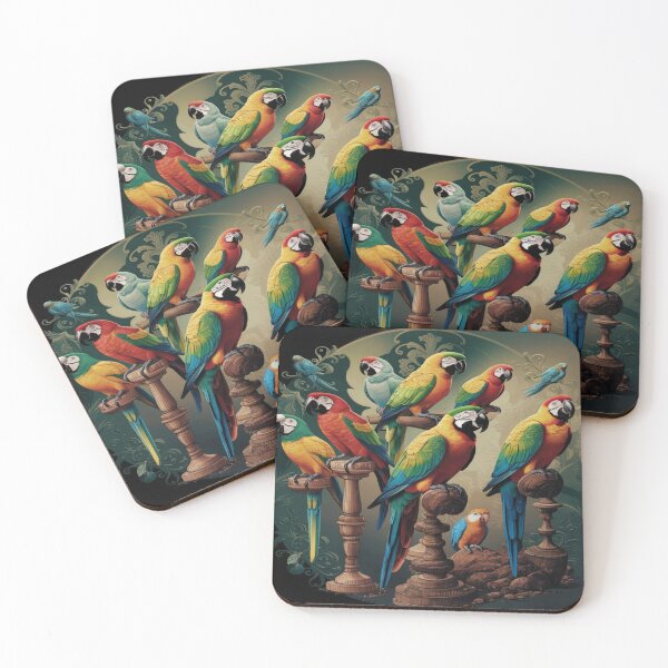 Item preview, Parrots in Vintage Art designed and sold by Collection de trésors .