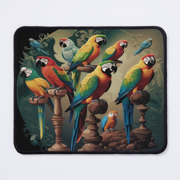 Item preview, Parrots in Vintage Art designed and sold by Collection de trésors .