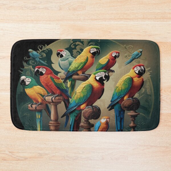Item preview, Parrots in Vintage Art designed and sold by Collection de trésors .