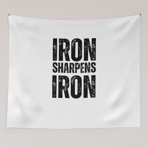 Item preview, Iron Sharpens Iron Christian Weight Lifter cool gym designed and sold by snowry.