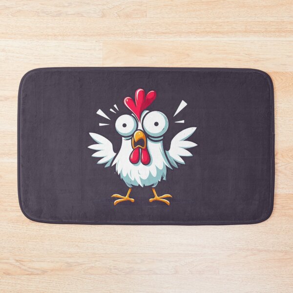 Item preview, Funny Shocked Chicken Cartoon – Hilarious Farm Animal Design designed and sold by gkhanco.