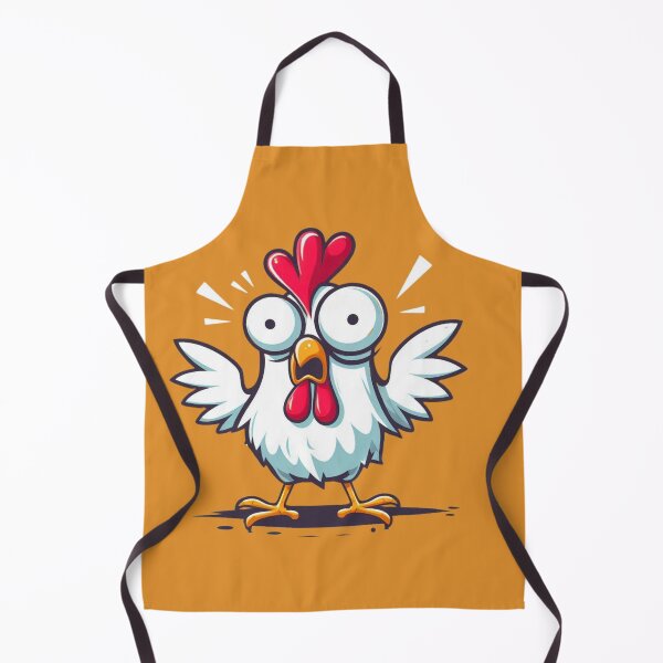 Item preview, Funny Shocked Chicken Cartoon – Hilarious Farm Animal Design designed and sold by gkhanco.