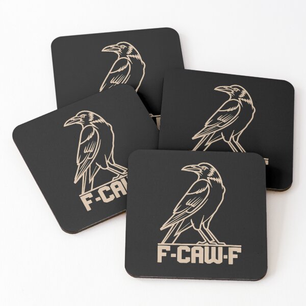 Item preview, F-Caw-F - This is the perfect gift for raven lovers, gothic style enthusiasts, fans of dark humor, and those who appreciate a rebellious aesthetic. designed and sold by ZyziowskyArt.