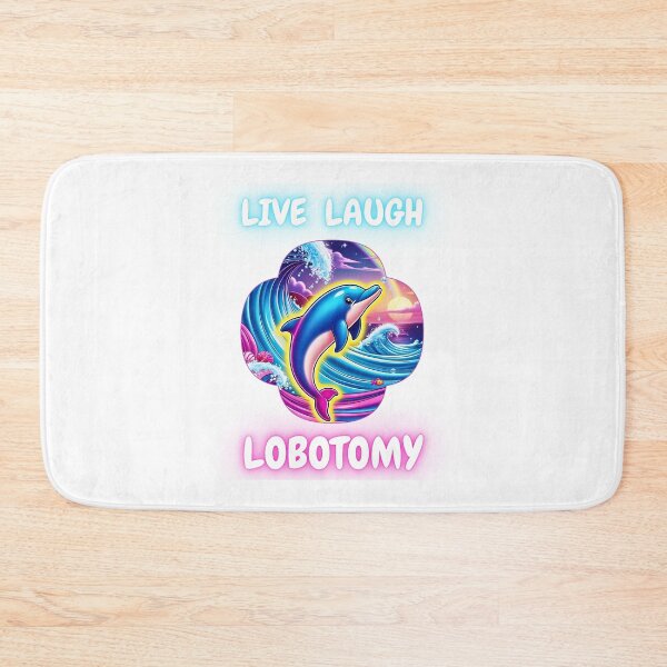 Item preview, Live Laugh Lobotomy – Vaporwave Aesthetic Dolphin Meme Design designed and sold by Dopamine Daydream.