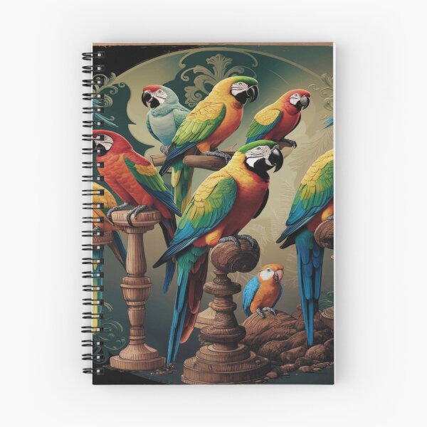 Item preview, Papageien in der Vintage-Kunst designed and sold by Collection de trésors .