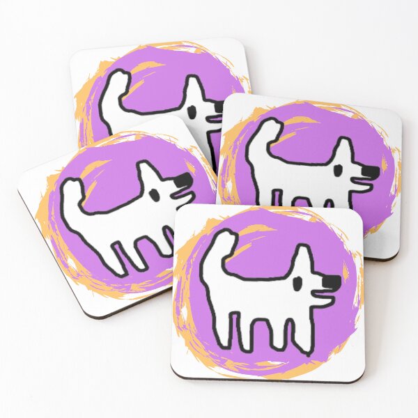 Item preview, Crappy Dog swirly sticker - simple fun designed and sold by TheRubberOnion.