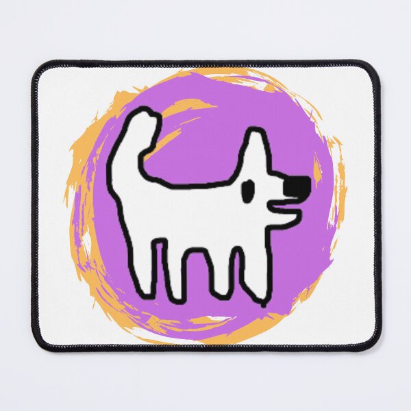 Item preview, Crappy Dog swirly sticker - simple fun designed and sold by TheRubberOnion.
