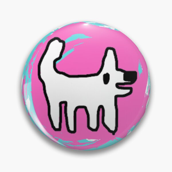 Item preview, Crappy Dog swirly sticker - simple fun designed and sold by TheRubberOnion.