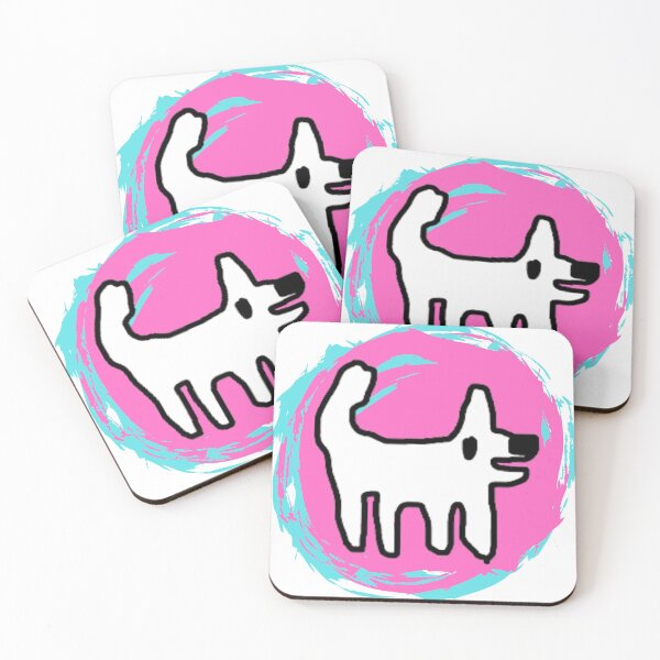 Item preview, Crappy Dog swirly sticker - simple fun designed and sold by TheRubberOnion.