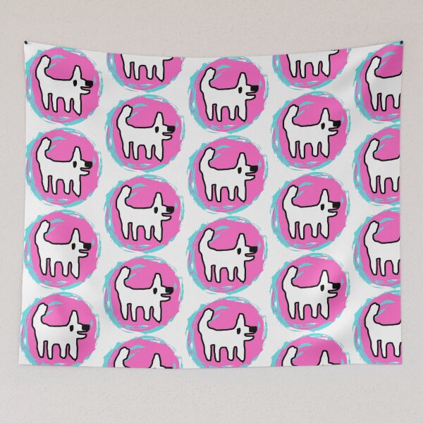 Item preview, Crappy Dog swirly sticker - simple fun designed and sold by TheRubberOnion.