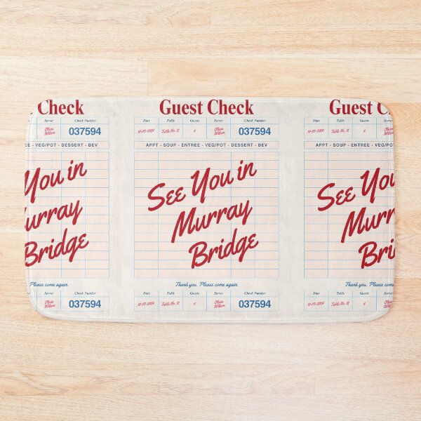 Item preview, See You in Murray Bridge - Vintage Diner Guest Check Travel Print designed and sold by RM-Journey.