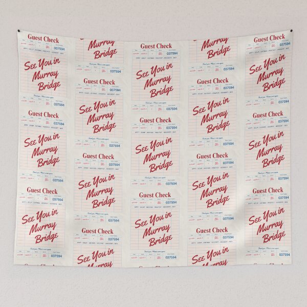 Item preview, See You in Murray Bridge - Vintage Diner Guest Check Travel Print designed and sold by RM-Journey.